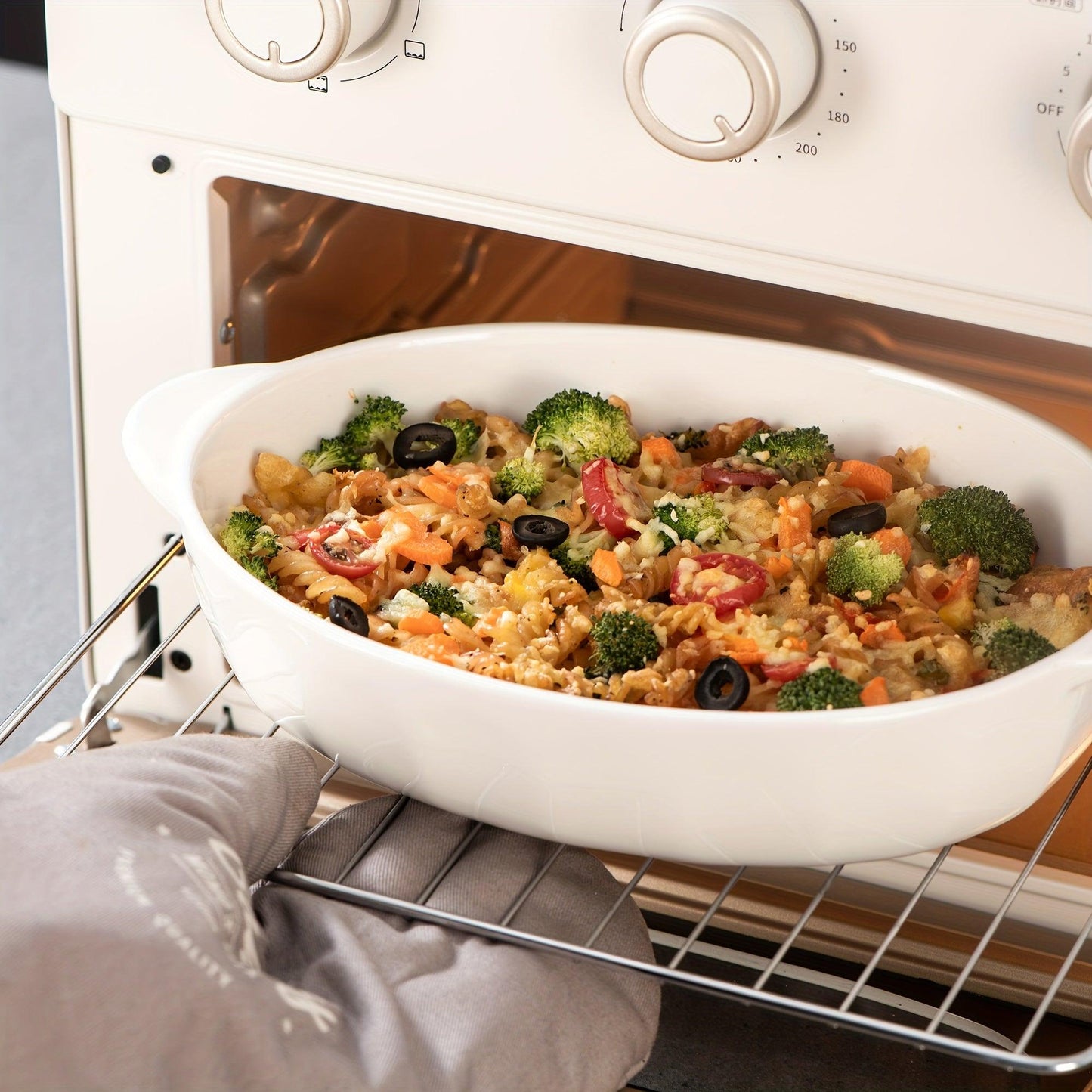 3Piece Ceramic Oven Tray Set for Casseroles and Lasagna - HomeGoods Lima