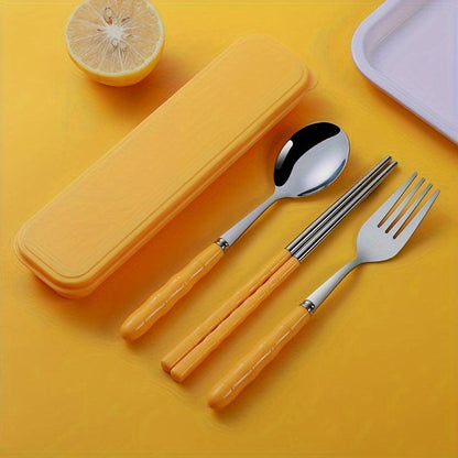 Portable Stainless Steel Cutlery Set Chopsticks Forks Spoons for OntheGo - HomeGoods Lima