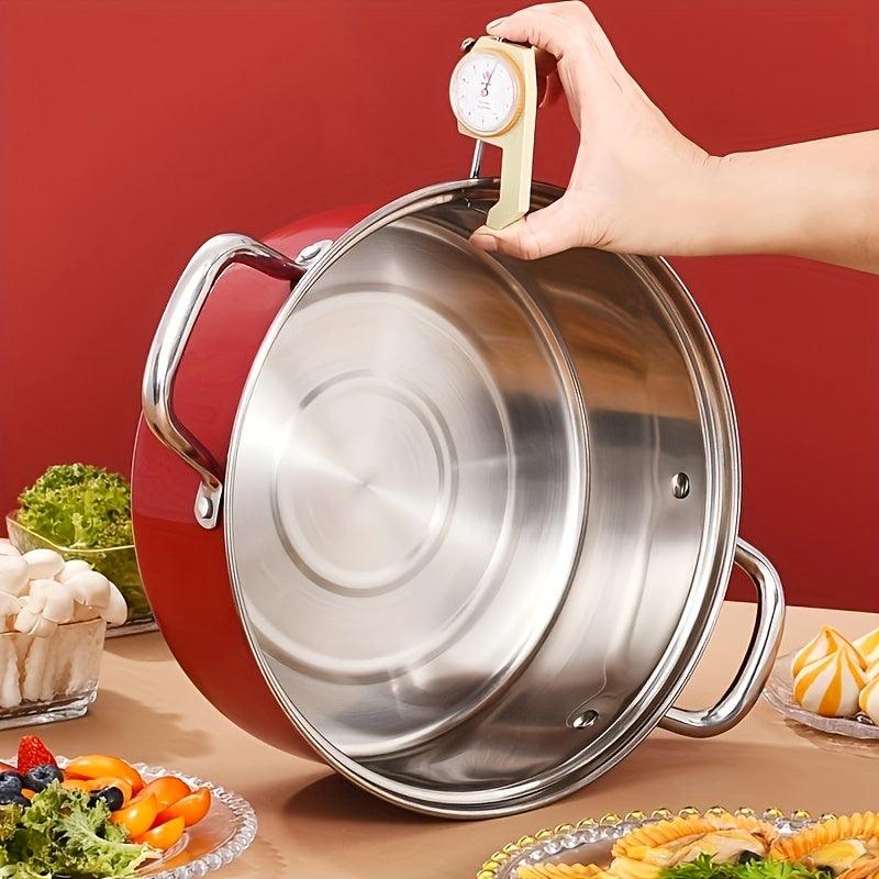 Dual Handled Stainless Steel Soup Pot Ideal for Home and Restaurant - HomeGoods Lima