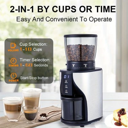 BioloMix Automatic Coffee Grinder with Conical Burr 31 Grind Settings - HomeGoods Lima