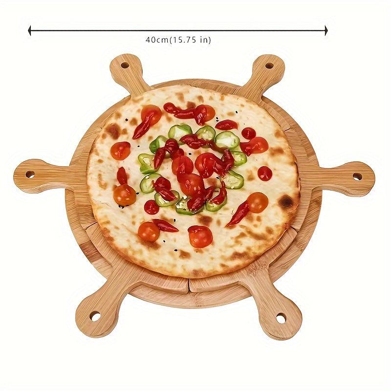 Bamboo Pizza Serving Tray with Detachable Platter - HomeGoods Lima