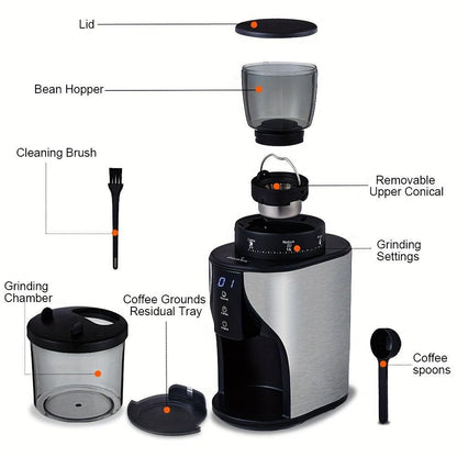 BioloMix Automatic Coffee Grinder with Conical Burr 31 Grind Settings - HomeGoods Lima