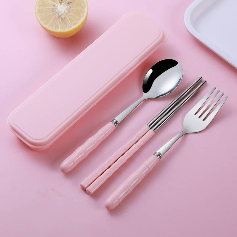 Portable Stainless Steel Cutlery Set Chopsticks Forks Spoons for OntheGo - HomeGoods Lima