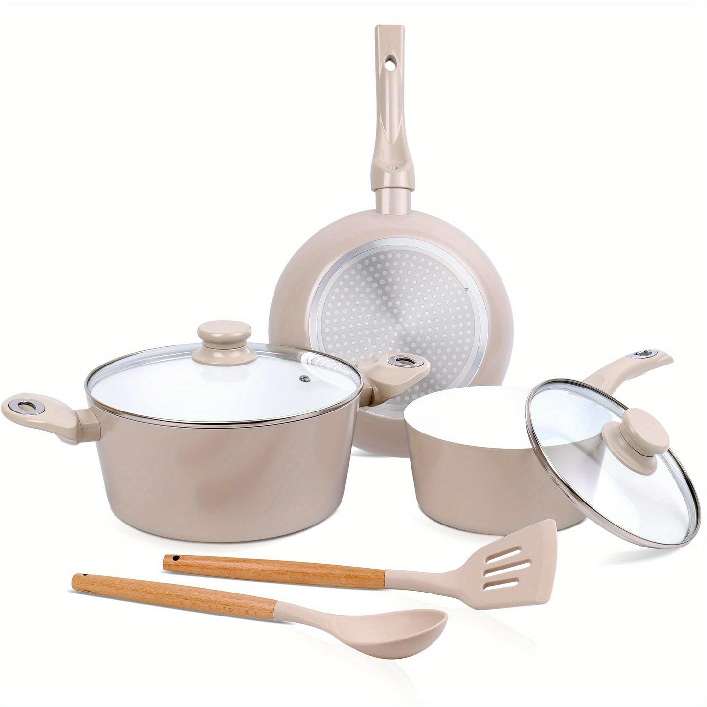 7Piece NonStick Ceramic Cookware - HomeGoods Lima