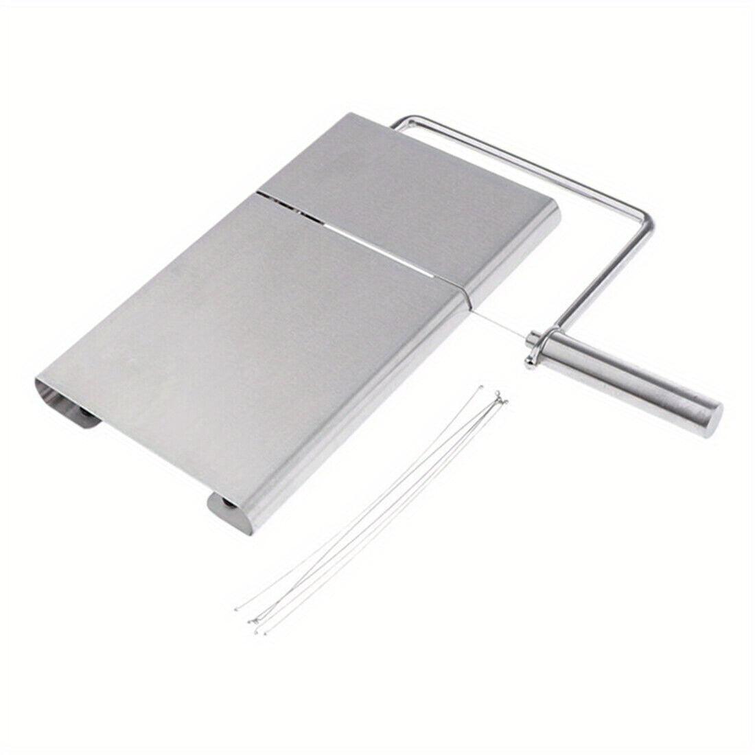 Stainless Steel Cheese and Butter Cutter Board with Handle 6 Wires - HomeGoods Lima