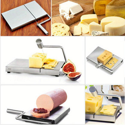 Stainless Steel Cheese and Butter Cutter Board with Handle 6 Wires - HomeGoods Lima