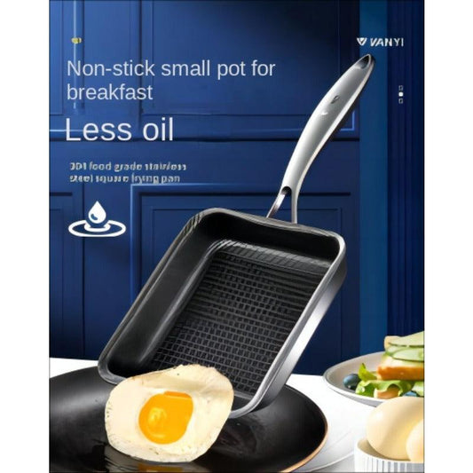 Durable Stainless DoubleSided Frying Pan for Eggs Pancakes - HomeGoods Lima