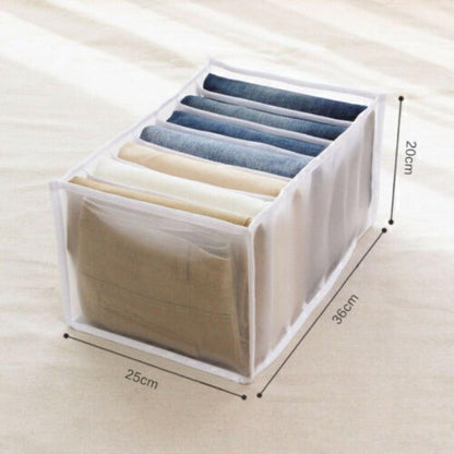 Foldable Drawer Organizer for Clothes Tshirts Jeans Leggings Wardrobe Storage Box - HomeGoods Lima