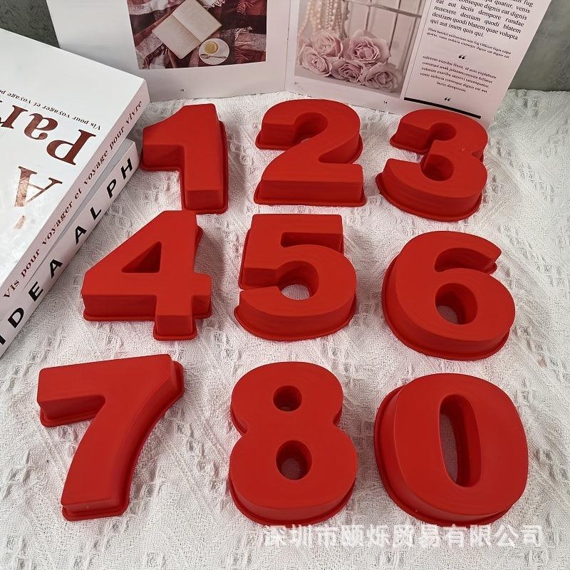 Silicone Number Cake Molds 9Piece Set - HomeGoods Lima