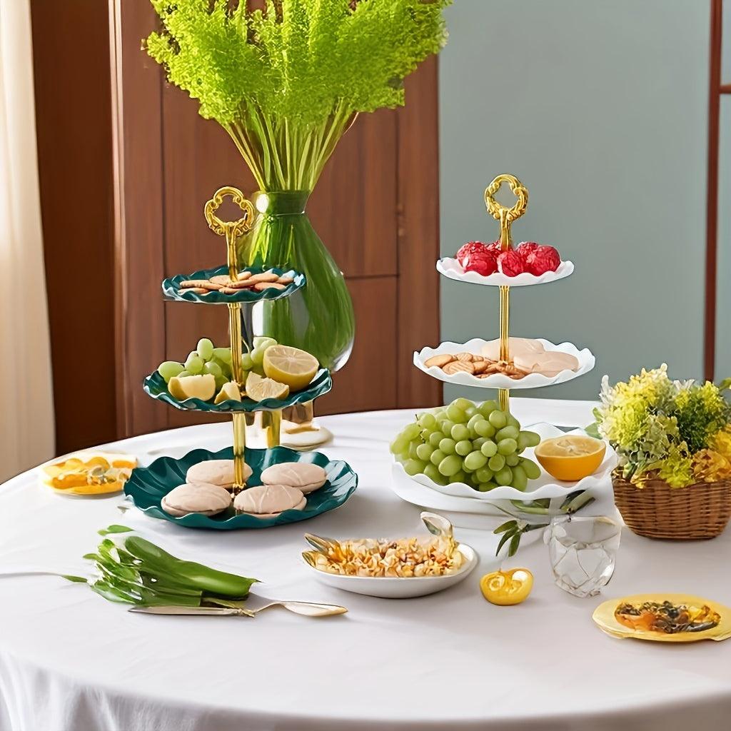 3Tier Dessert Tray with Fruit and Cake for Entertaining - HomeGoods Lima