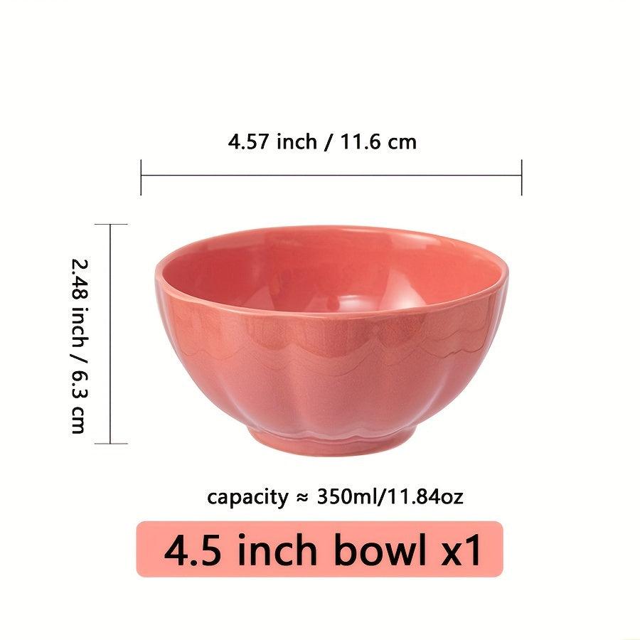 Colorful Glazed Ceramic Bowls Set Perfect for Dorms Gifts - HomeGoods Lima