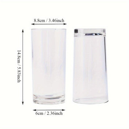 Glass Tumbler Set Clear Straight Mouthwash and Juice Cups - HomeGoods Lima