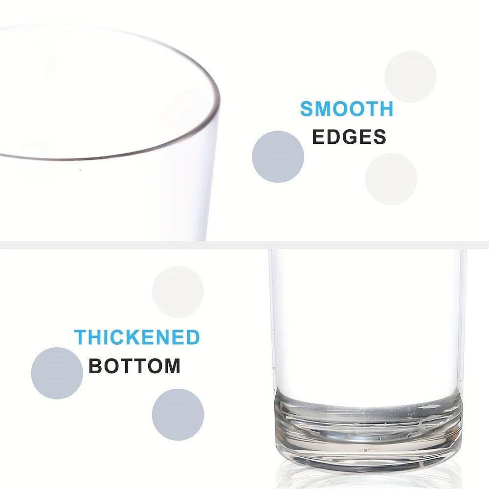 Glass Tumbler Set Clear Straight Mouthwash and Juice Cups - HomeGoods Lima