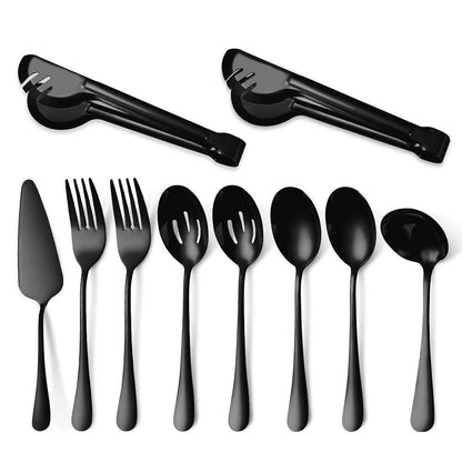 10Piece Stainless Steel Serving Cutlery Set for Everyday Entertaining - HomeGoods Lima