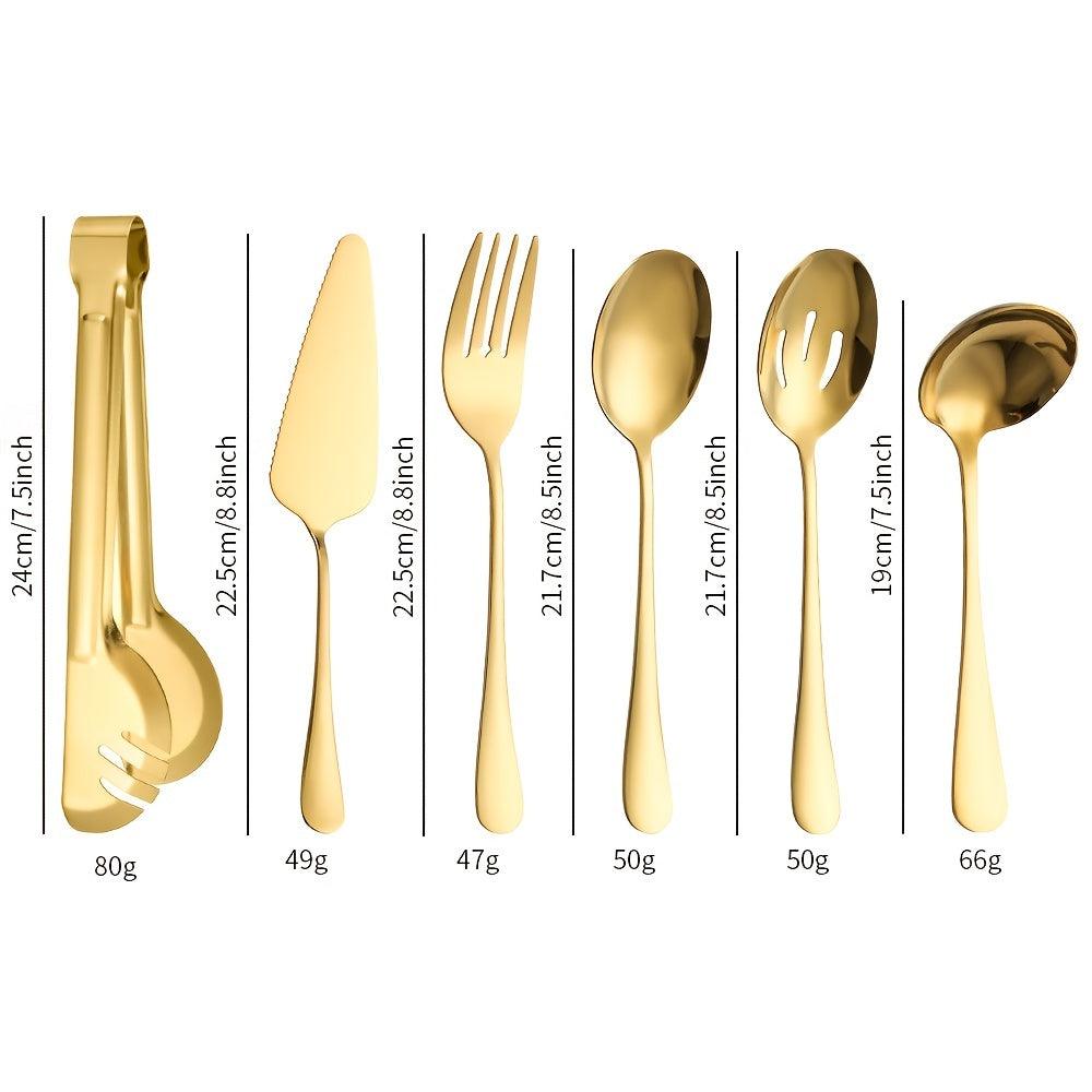 10Piece Stainless Steel Serving Cutlery Set for Everyday Entertaining - HomeGoods Lima