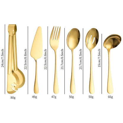 10Piece Stainless Steel Serving Cutlery Set for Everyday Entertaining - HomeGoods Lima