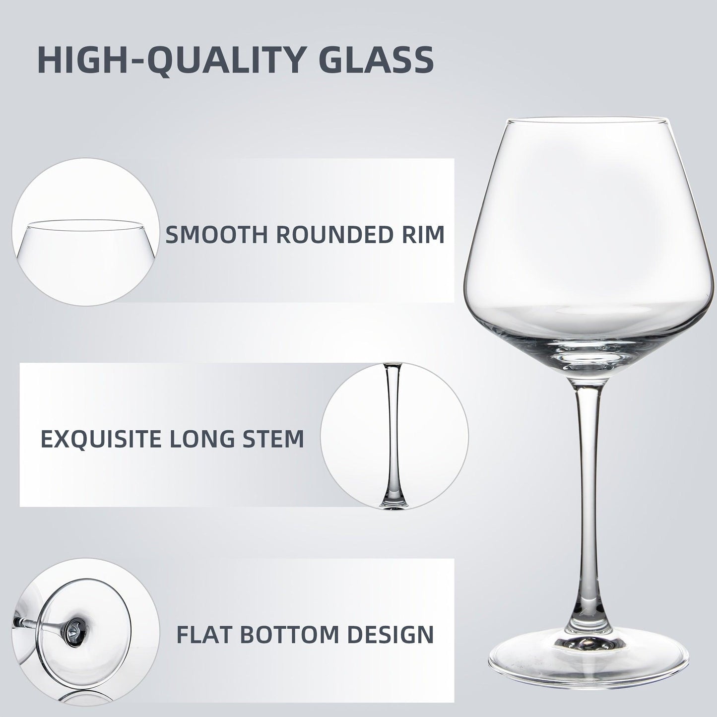 Crystal Clear 20oz Wine Glasses for Special Occasions Gifts - HomeGoods Lima