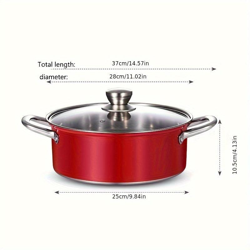 Dual Handled Stainless Steel Soup Pot Ideal for Home and Restaurant - HomeGoods Lima