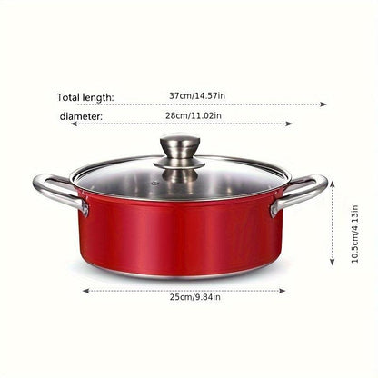 Dual Handled Stainless Steel Soup Pot Ideal for Home and Restaurant - HomeGoods Lima