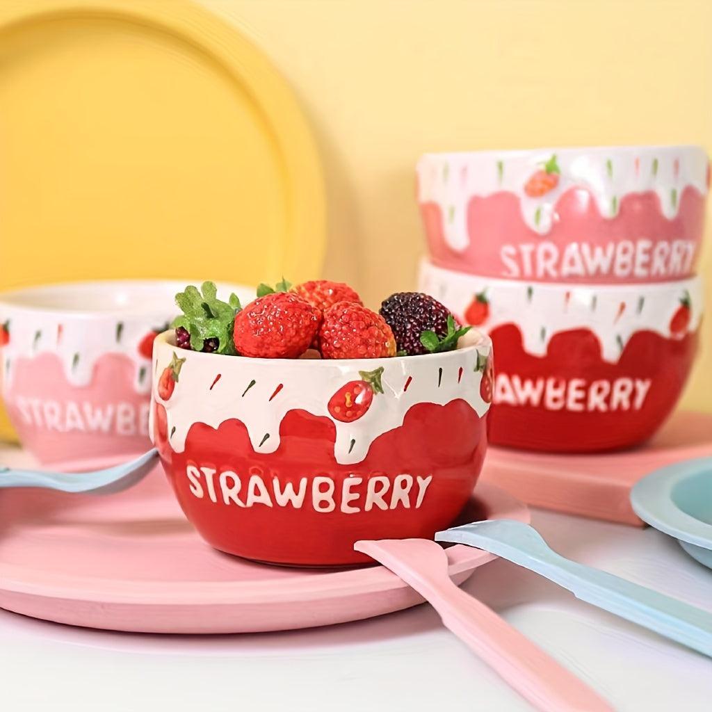 Handpainted Ceramic Breakfast Bowl for Microwave Dishwasher Safe - HomeGoods Lima