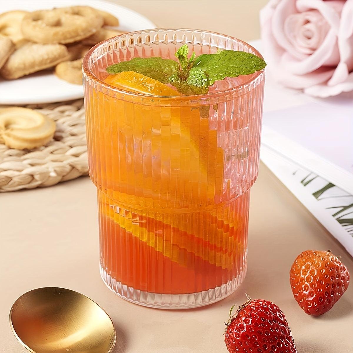 Striped Glass Set Ideal for Various Beverages and Occasions - HomeGoods Lima