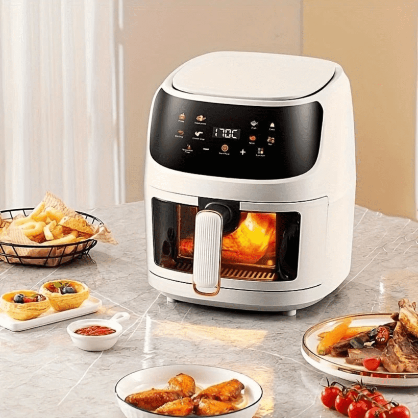 Visual Air Fryer 6L with Color Screen and Smart Touch Panel