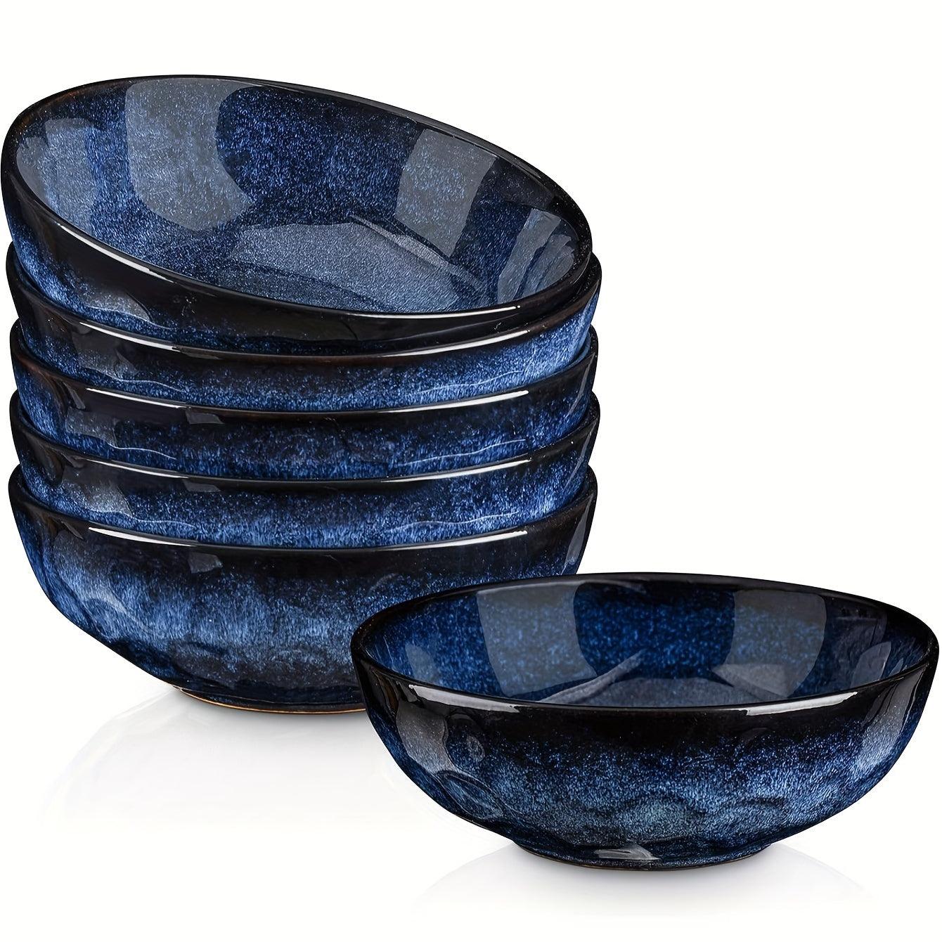 Vicrays Ceramic Pasta Bowls Set of 6 Blue - HomeGoods Lima