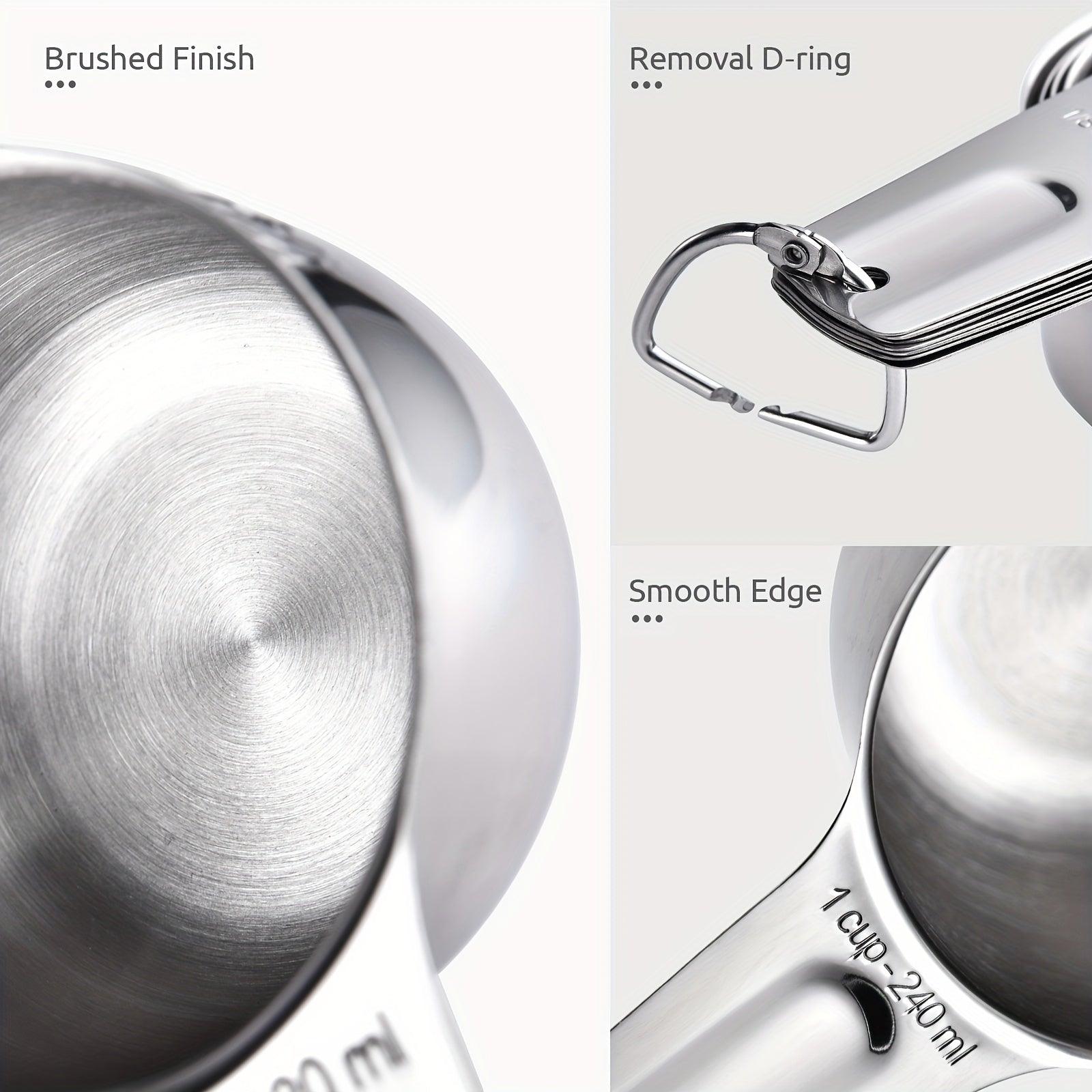 Stainless Steel Measuring Cups Spoons Set - HomeGoods Lima