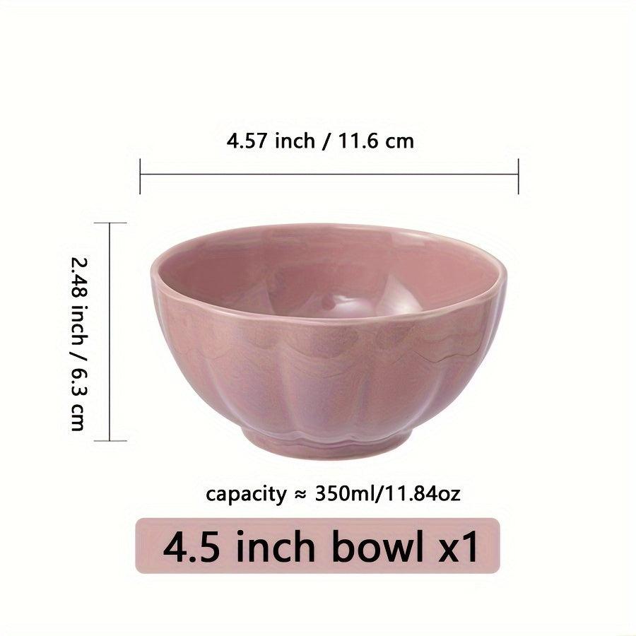 Colorful Glazed Ceramic Bowls Set Perfect for Dorms Gifts - HomeGoods Lima