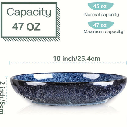 Vicrays 47oz Ceramic Serving Bowls Set for Pasta and Salad - HomeGoods Lima