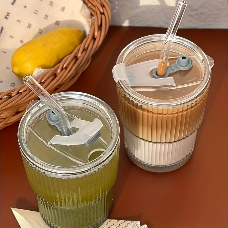 Reusable Vintage Glass Water Tumblers with Ribbed Design Hand Wash Only - HomeGoods Lima