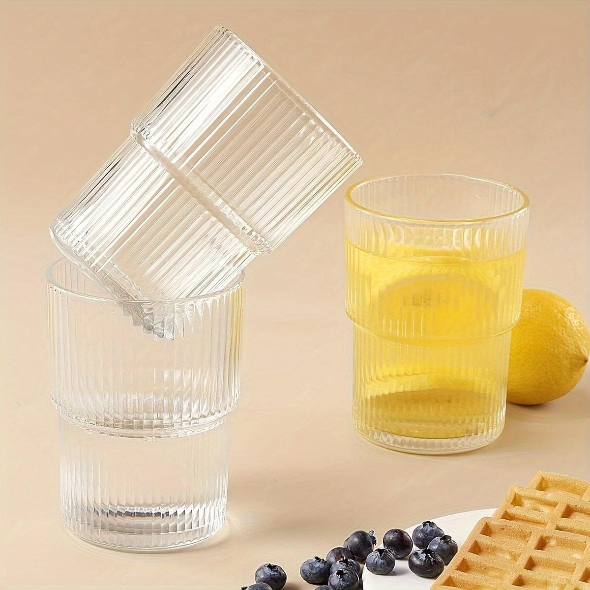 Striped Glass Set Ideal for Various Beverages and Occasions - HomeGoods Lima