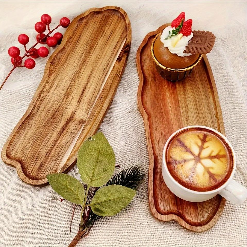 Cloudshaped Wooden Serving Tray Multifunctional Jewelry Food Display - HomeGoods Lima