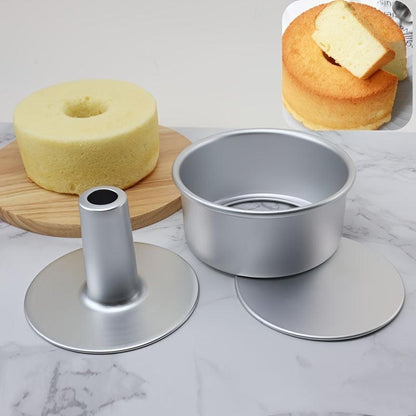 Removable Bottom Round Aluminum Cake Pan for Chiffon Cakes - HomeGoods Lima