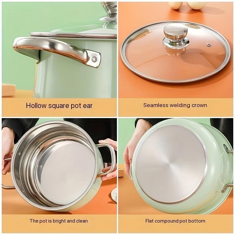 Durable Stainless Steel Soup Pot for Induction Cooker - HomeGoods Lima