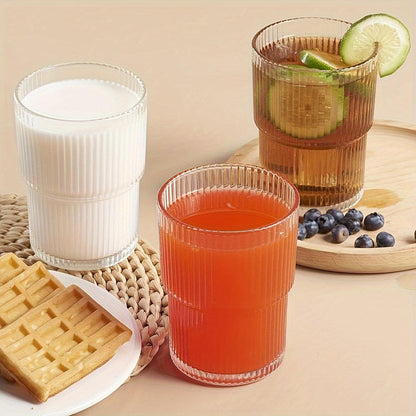 Striped Glass Set Ideal for Various Beverages and Occasions - HomeGoods Lima