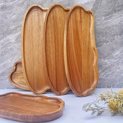 Cloudshaped Wooden Serving Tray Multifunctional Jewelry Food Display - HomeGoods Lima