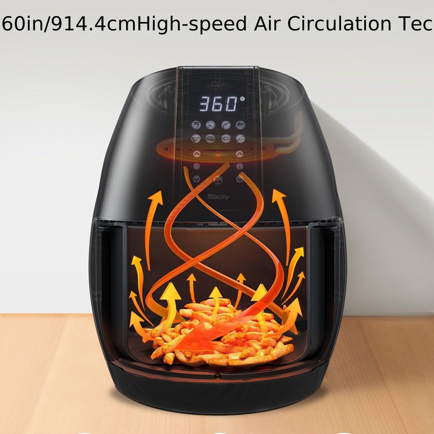 6L Air Fryer with 8 Power Modes and Touch Screen - HomeGoods Lima