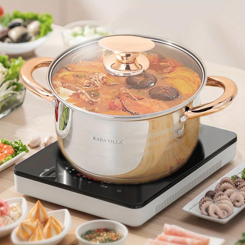 Premium Stainless Steel Soup Pot for Cooking Various Dishes - HomeGoods Lima