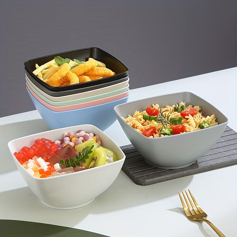 Durable Plastic Square Snack Bowls for Kitchen Dishwasher Safe - HomeGoods Lima