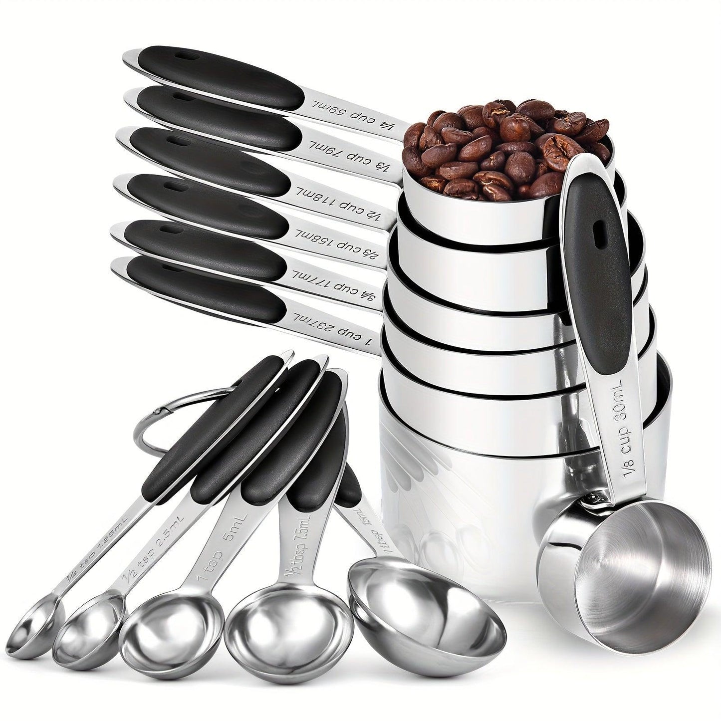 HeavyDuty 12Piece Stainless Steel Measuring Set for Baking - HomeGoods Lima