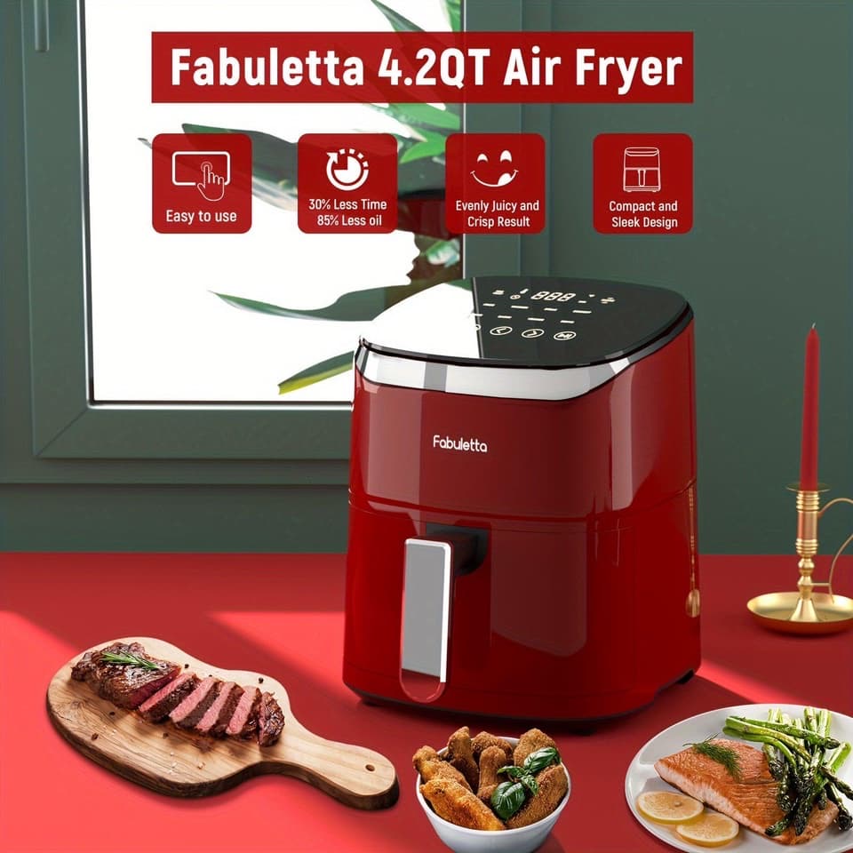 Air Fryer 4L with 9 Cooking Functions Reminder 1550W Power - HomeGoods Lima