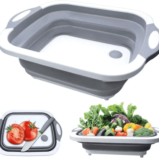 2in1 Foldable Cutting Board Wash Basket - HomeGoods Lima