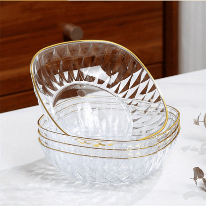 HighQuality Transparent Bone Plates for Home Dining Serving Fruits Sweets - HomeGoods Lima