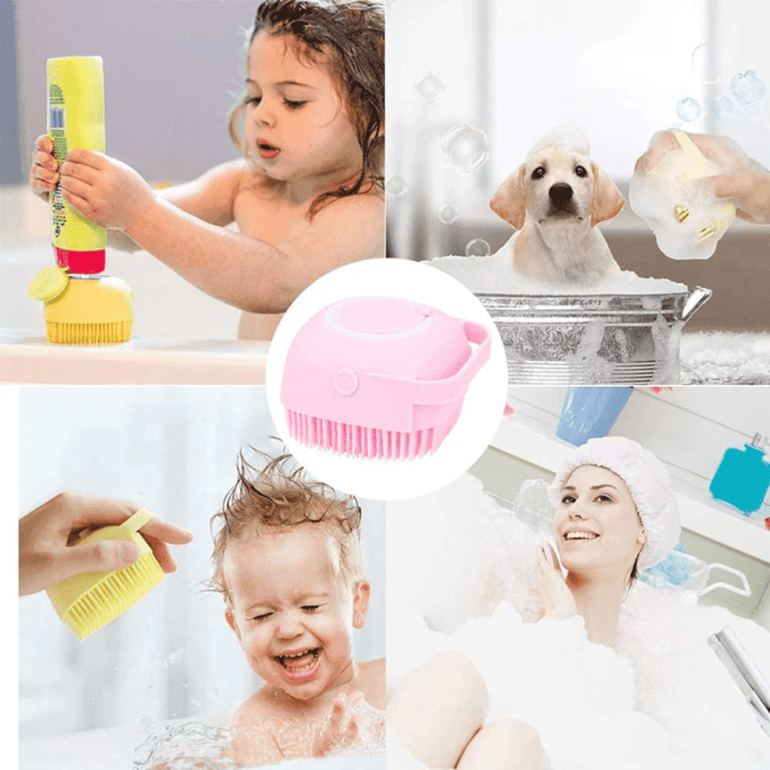 Silicone Head Massage Brush: Versatile Bathroom Essential - HomeGoods Lima