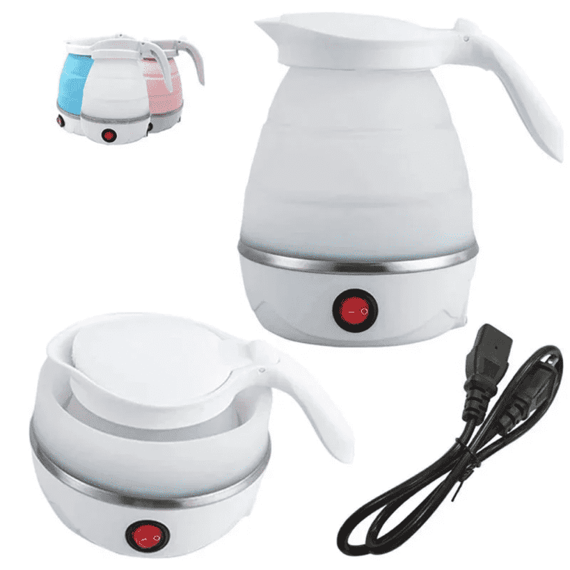 Folding Silicone Travel Electric Kettle - 600 ML - HomeGoods Lima