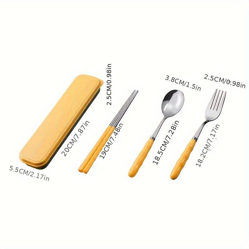 Portable Stainless Steel Cutlery Set Chopsticks Forks Spoons for OntheGo - HomeGoods Lima