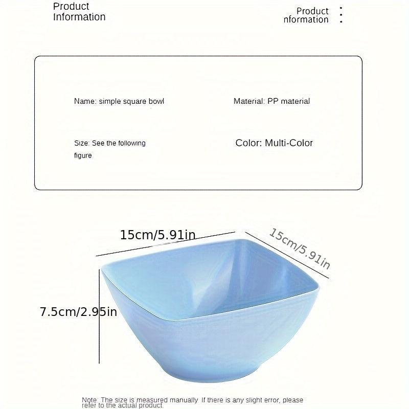 Durable Plastic Square Snack Bowls for Kitchen Dishwasher Safe - HomeGoods Lima