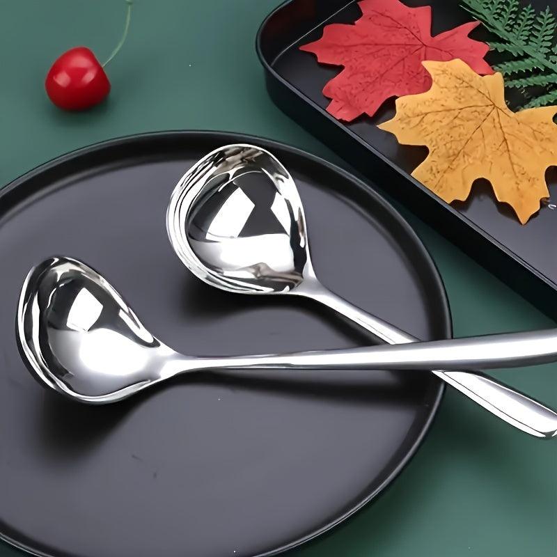 Set of 2 stainless steel serving spoons for kitchens restaurants - HomeGoods Lima