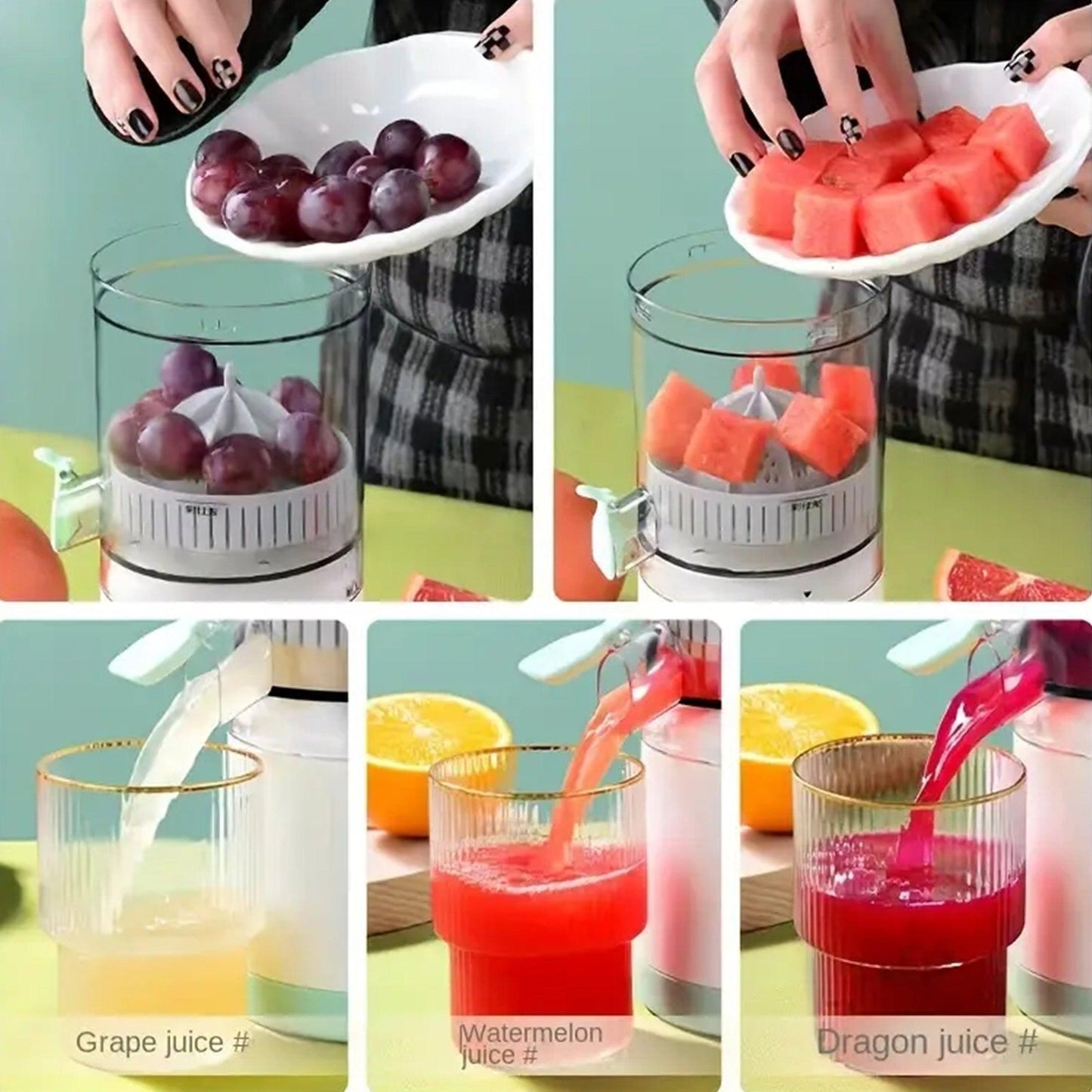 Portable USB Charging Citrus Juicer with Rechargeable Battery - HomeGoods Lima